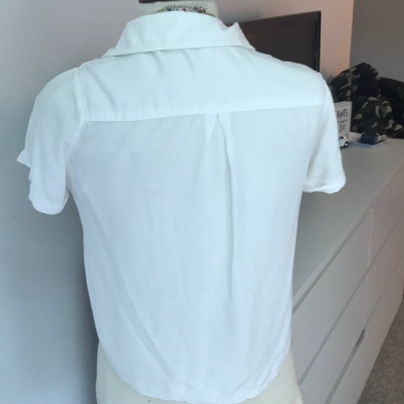 Brandy Melville white alien button up shirt - Picture 4 of 5